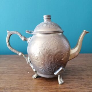 antik réz teáskanna vintage régiség dekoráció elegáns egyedi yupie