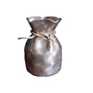 Almazan zsák alakú váza, dekoráció, yupie