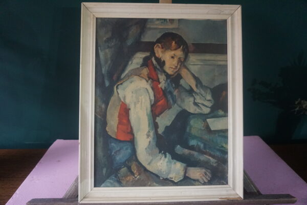 Paul Cezanne: A fiú a vörös mellényben (másolat), dekoráció, képek