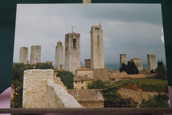 San Gimignano lakótornyok dekorkép, keret nélkül, dekoráció, képek, yupie