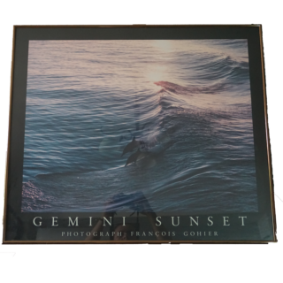 Francois Gohier Gemini Sunset papír poszter kerettel, üveg borítással, dekoráció, képek, yupie
