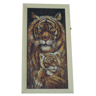 Tigrisek dekor kép (aláírt, alkotó ismeretlen, eredeti cím ismeretlen), dekoráció, képek, yupie