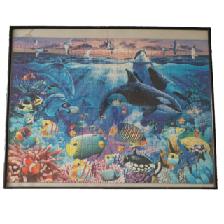 Tengeri puzzle kép (204 darabos, keretben, üveg borítással), dekoráció, képek, yupie