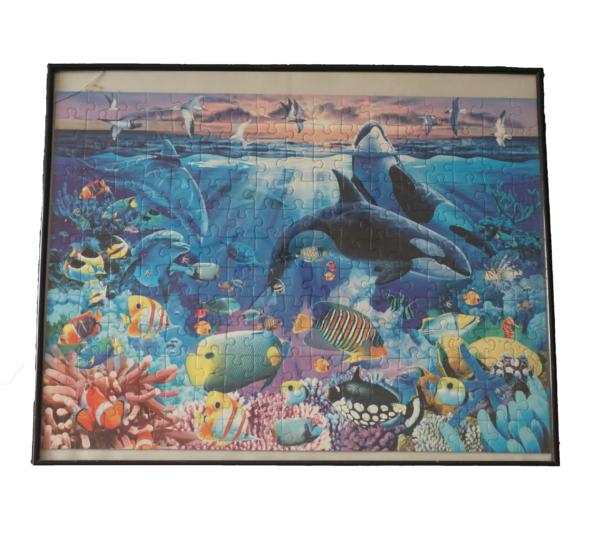 Tengeri puzzle kép (204 darabos, keretben, üveg borítással), dekoráció, képek, yupie