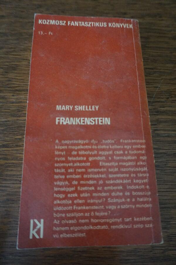 Mary Shelley Frankenstein, könyvek, yupie