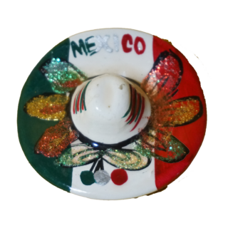 Mexikói kalap hűtőmágnes, dekoráció, yupie