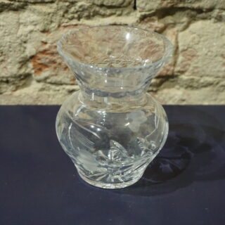 Vintage kisméretű csiszolt üvegváza, dekoráció, vázák, yupie